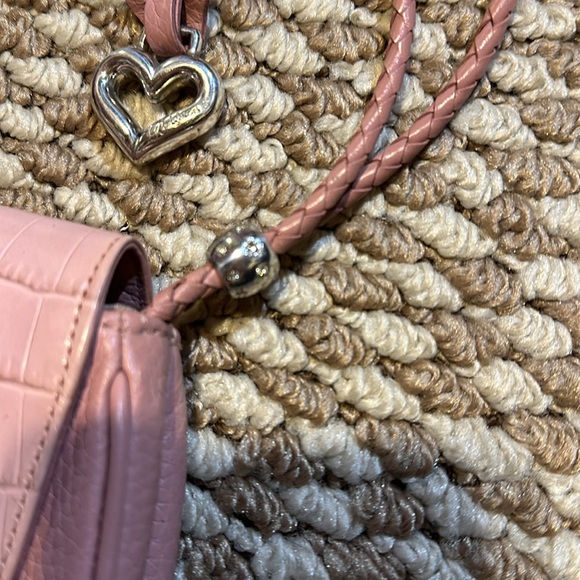 Brighton blush pink croc bag heart braided - Picture 5 of 13